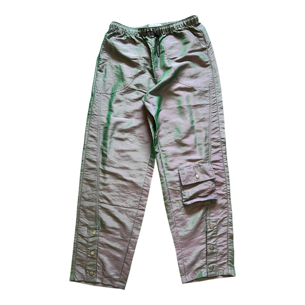 Women's iridescent cargo pants